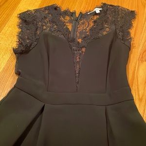 BCBG black v-neck fit and flair dress. Fantastic condition